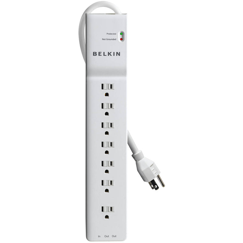 Belkin 7-Outlet Home and Office Surge Protector (6', White)