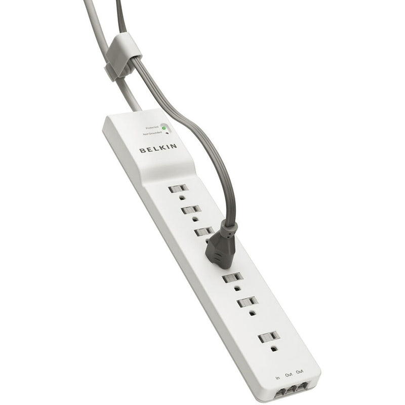 Belkin 7-Outlet Home and Office Surge Protector (6', White)
