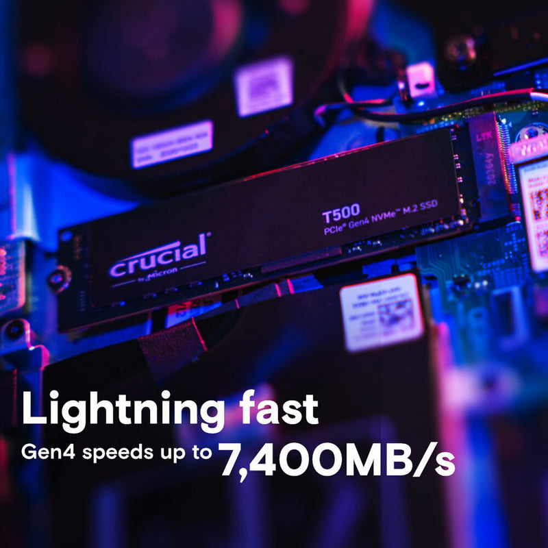 Crucial 1TB T500 PCIe 4.0 x4 M.2 Internal SSD