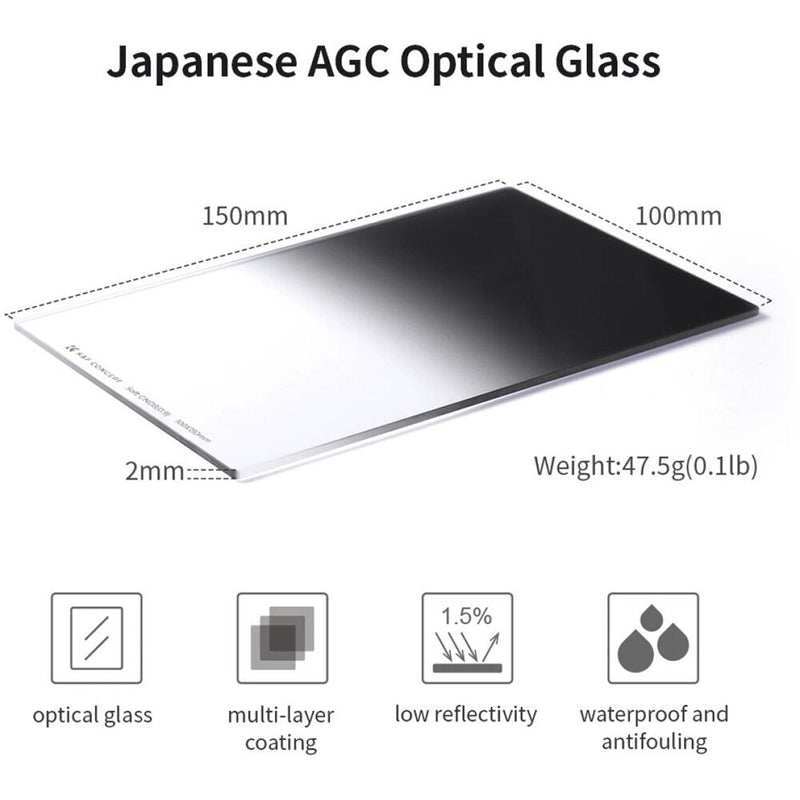 K&F Concept Nano-X Series Graduated ND Filter Kit with Holder & Rings (100 x 150mm, 3-Stop)