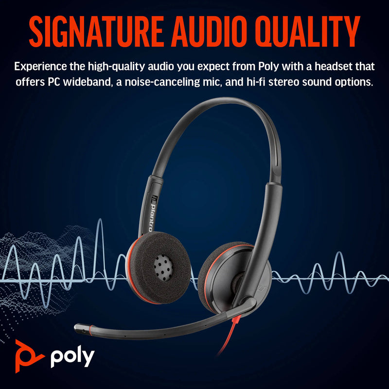 Poly Blackwire 3220 Stereo USB-C Headset