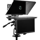 Prompter People FLEX PLUS | 16:9 Large Format | Teleprompter with 24" 400 c/dm&sup2; Monitor & 21.5" Talent Moitor