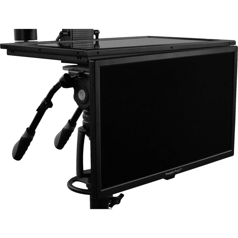 Prompter People FLEX PLUS | 16:9 Large Format | Teleprompter with 24" 400 c/dm&sup2; Monitor & 24" Talent Moitor