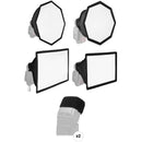 Vello OctaSoft Quad Kit for Portable Flash (Medium, Large)
