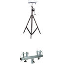 Global Truss Medium-Duty Crank Stand with Support Bar/Truss Adapter Kit