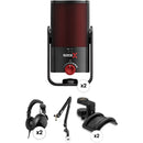 RODE X XCM-50 2-Person Podcasting Kit with Broadcast Arms, Headphones & Holders
