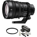 Sony FE PZ 28-135mm f/4 G OSS Lens Kit with Chiaro 95mm UV Filter