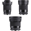 Sigma 16mm, 30mm, and 56mm f/1.4 DC DN Contemporary Lenses Kit (Leica L)