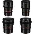 Rokinon 24, 35, 50 & 85mm T1.5 High-Speed Cine DSX Canon RF Mount Lens Bundle