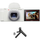 Sony ZV-1 II Digital Camera with Vlogger Accessory Kit (White)