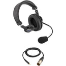 Senal SMH-1010CH Communication Headset Kit with 4-Pin Male XLR Cable for RTS Systems
