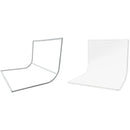 EASIFRAME Cyclorama Curved Fabric Frame and Skin Kit (White)