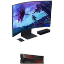 Samsung Ark 2nd Gen 55" 4K Curved Monitor & 2TB 990 PRO M.2 SSD with Heatsink Kit