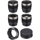 Samyang Cine V-AF T1.9 FE 4-Lens Kit with Focus Adapter & Lens Station (Sony E)