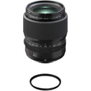 FUJIFILM GF 80mm f/1.7R WR Lens with 77mm Filter Kit
