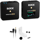 RODE Wireless GO II Single Wireless Microphone System/Recorder with Lavalier GO & Outdoor Kit (2.4 GHz, Black)