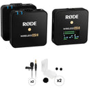 RODE Wireless GO II 2-Person Wireless Microphone System/Recorder with Lavalier GO Mics & Outdoor Kits (2.4 GHz, Black)