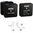 RODE Wireless GO II 2-Person Wireless Microphone System/Recorder with Lavalier GO Mics & Outdoor Kits (2.4 GHz, White)