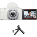 Sony ZV-1F Vlogging Camera with Vlogger Accessory Kit (White)