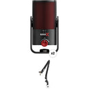 RODE X XCM-50 2-Person USB-C Condenser Microphone Podcasting Kit with Broadcast Arms
