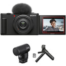 Sony ZV-1F Vlogging Camera with Content Creator Kit (Black)