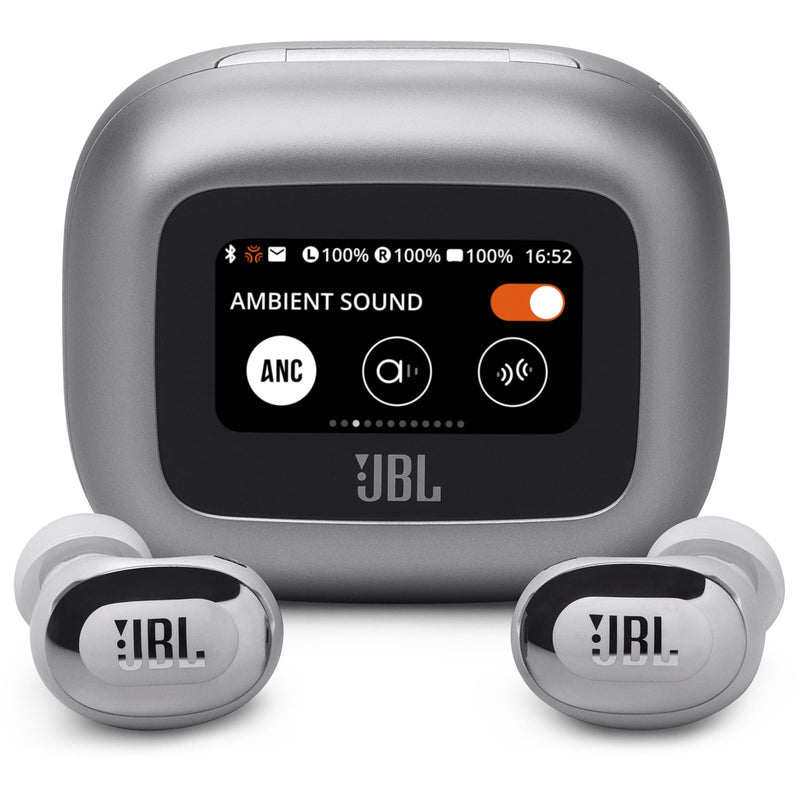 JBL Live Buds 3 True Wireless Noise-Canceling Earbuds (Silver)