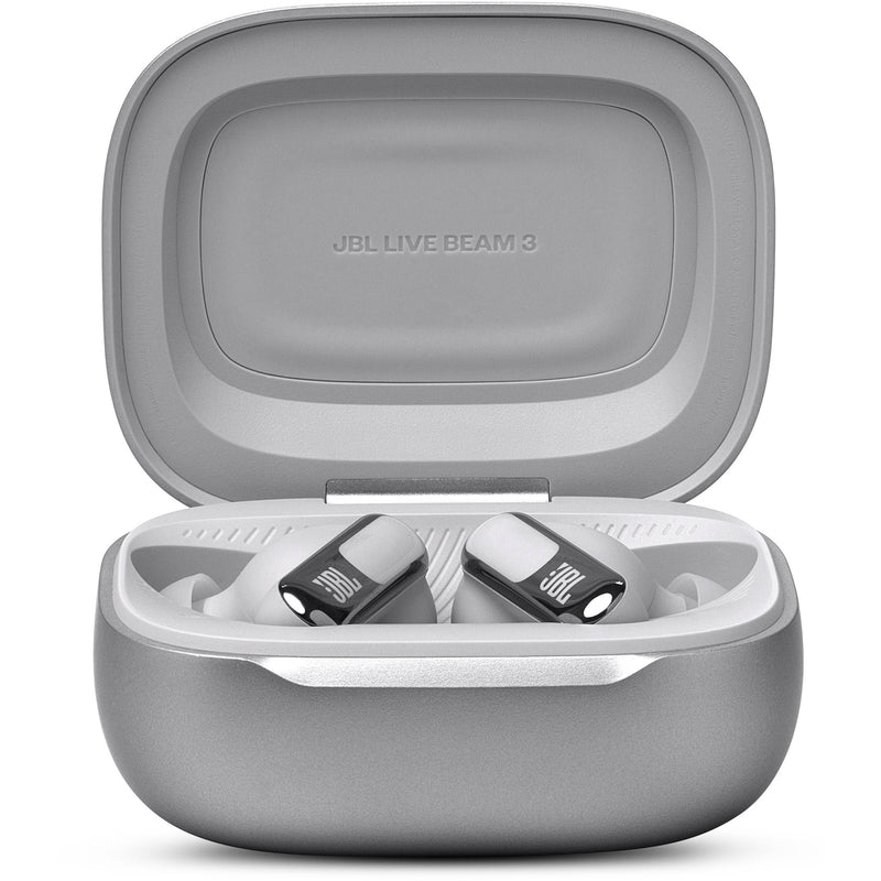 JBL Live Beam 3 Noise-Canceling True Wireless Earbuds (Silver)