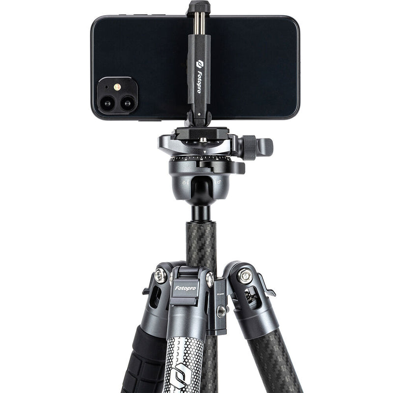Fotopro X-Airfly Carbon Fiber Travel Tripod (Gray)