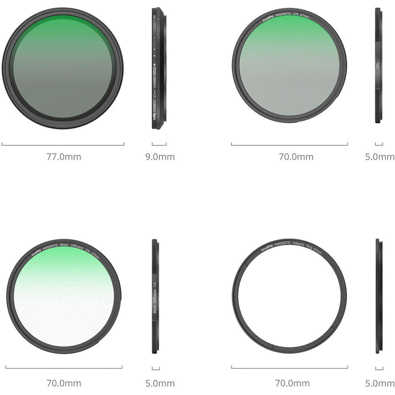 SmallRig 5-in-1 Attachable Filter Kit (67mm)