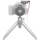 SmallRig Cold Shoe Adapter with Furry Windscreen for Sony ZV-Series Camera (White)