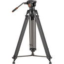 Sunpak VideoPro-M5 Heavy-Duty Video Tripod with Fluid Head and Tripod Bag (Black)