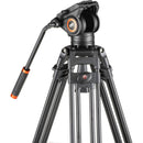 Sunpak VideoPro-M5 Heavy-Duty Video Tripod with Fluid Head and Tripod Bag (Black)
