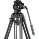 Sunpak VideoPro-M5 Heavy-Duty Video Tripod with Fluid Head and Tripod Bag (Black)