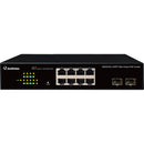 GEOVISION GV-APOE081C 8-Port Gigabit PoE+ Compliant Managed Network Switch