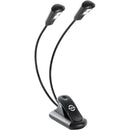 K&M Dual-Head Rechargeable Music Stand Light