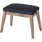 K&M Piano Bench (Walnut & Black Velvet)