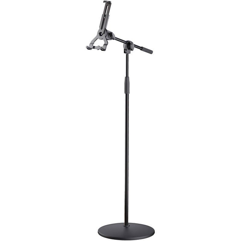 K&M Tablet Stand with Boom Arm (Black)