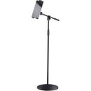 K&M Tablet Stand with Boom Arm (Black)