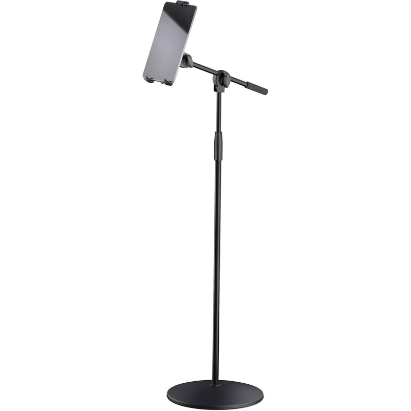 K&M Tablet Stand with Boom Arm (Black)