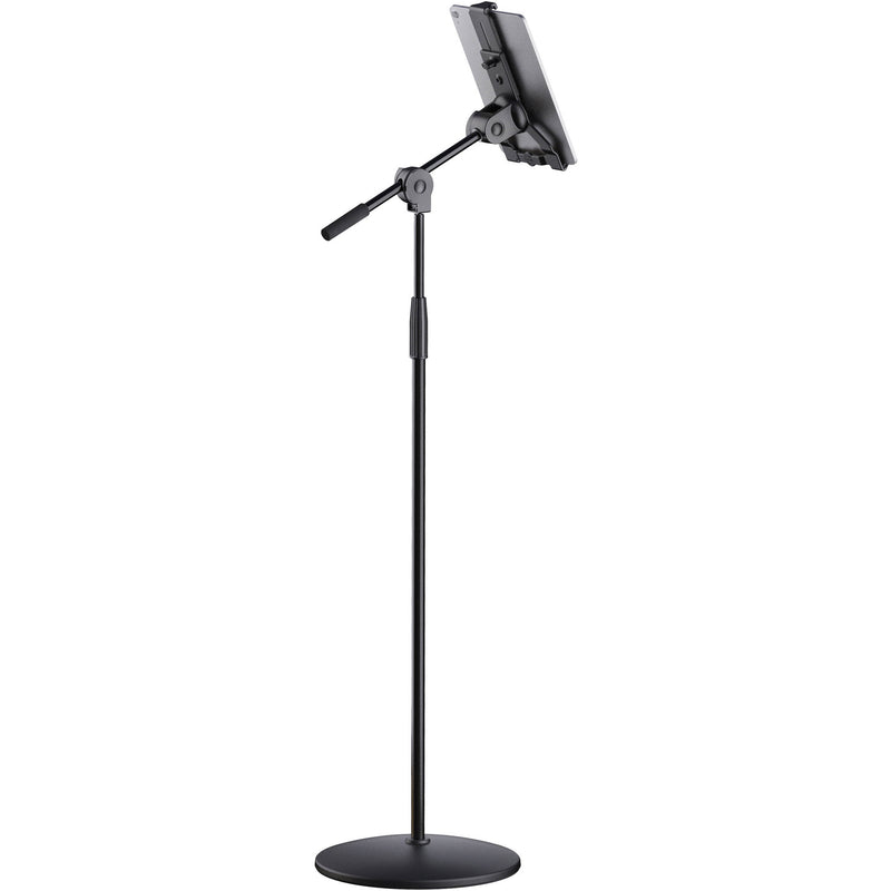 K&M Tablet Stand with Boom Arm (Black)