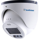 GEOVISION AI 4MP WDR Pro Eyeball Dome IP Camera, H.265 4.3x Super Low Lux Full Color Warm LED