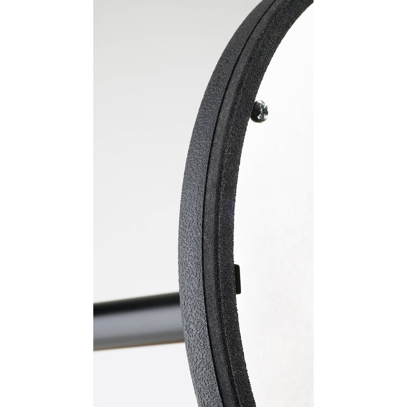 K&M Tall Microphone Stand with Round Base (Black, 68.9")