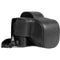 MegaGear Leather Camera Case for Canon EOS R100 with 18-45mm Lens (Black)