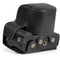MegaGear Leather Camera Case for Canon EOS R100 with 18-45mm Lens (Black)