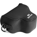 MegaGear Neoprene Camera Case for Canon EOS R100 18-45mm Lens (Black)