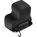 MegaGear Neoprene Camera Case for Canon EOS R100 18-45mm Lens (Black)