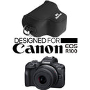 MegaGear Neoprene Camera Case for Canon EOS R100 18-45mm Lens (Black)