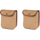 Billingham 550 Side Pockets (Khaki Canvas and Tan Leather Trim, Pair)