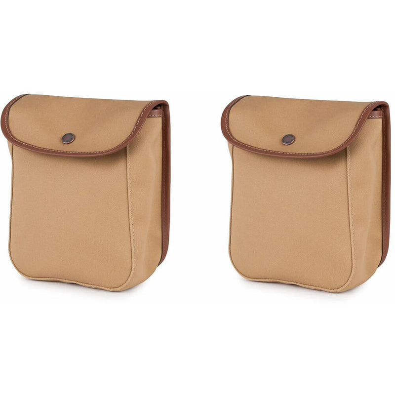 Billingham 550 Side Pockets (Khaki Canvas and Tan Leather Trim, Pair)
