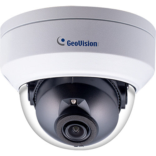 GEOVISION 4MP H.265 Low Lux WDR Pro IR Mini Fixed Rugged IP Dome (4Mm)